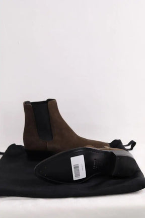 Boots western Celine Marron en Daim