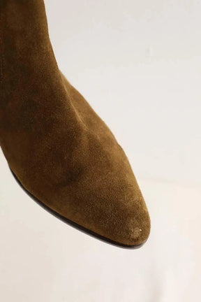 Boots western Sandro Kaki en Daim