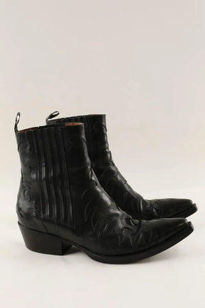 Boots western Sartore Noir en Cuir