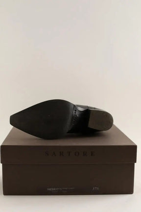Boots western Sartore Noir en Cuir