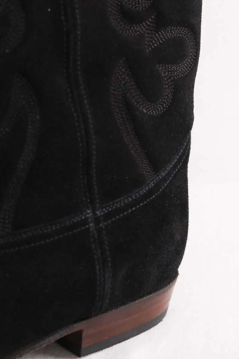 Boots western Shiloh Noir en Daim