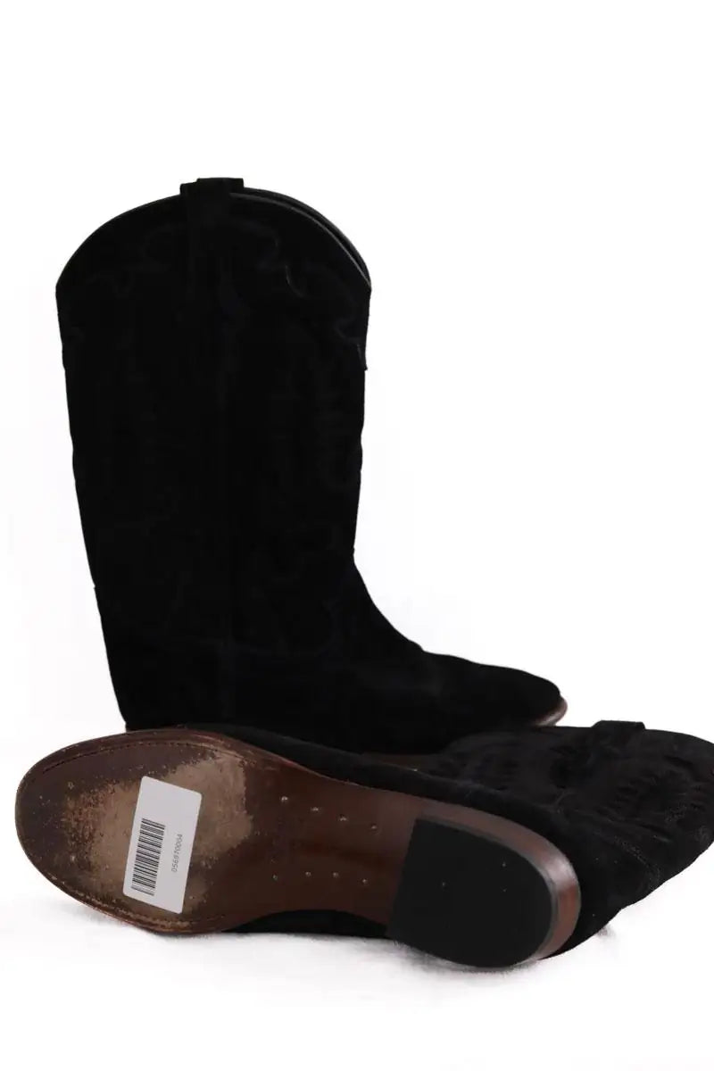 Boots western Shiloh Noir en Daim
