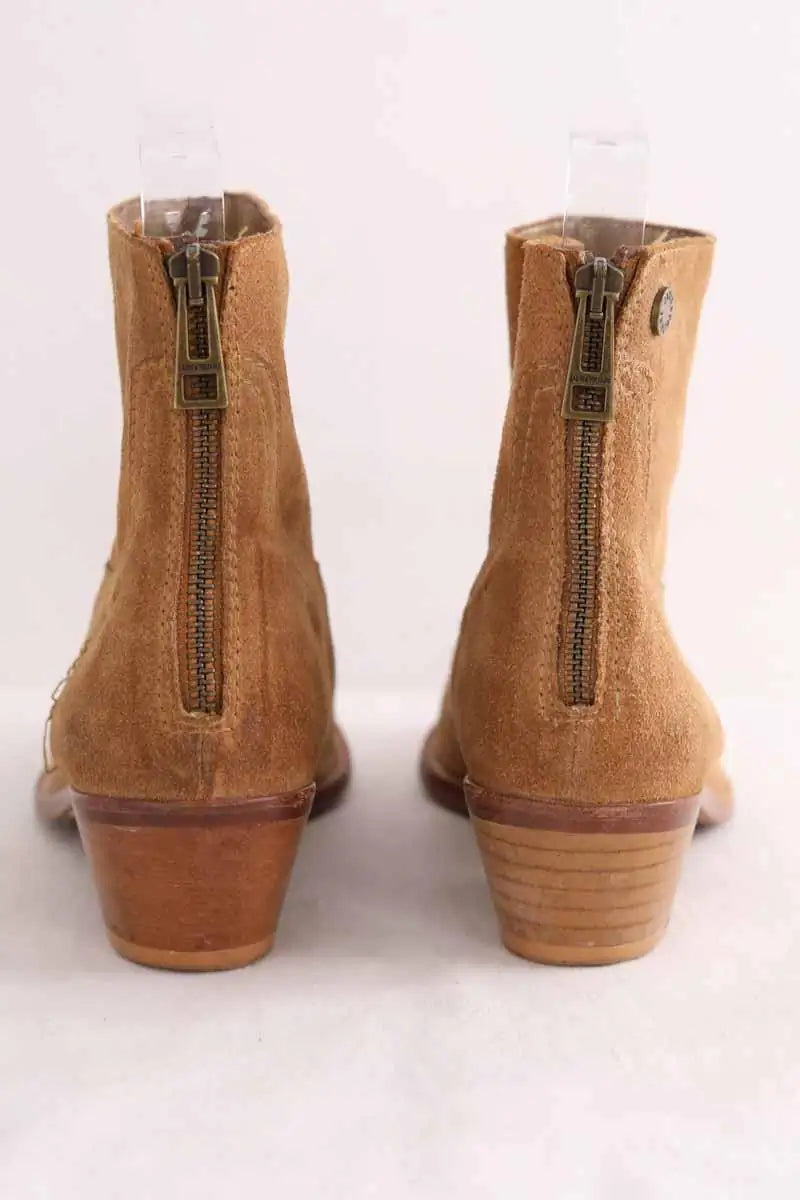 Boots Zadig & Voltaire Camel en Daim