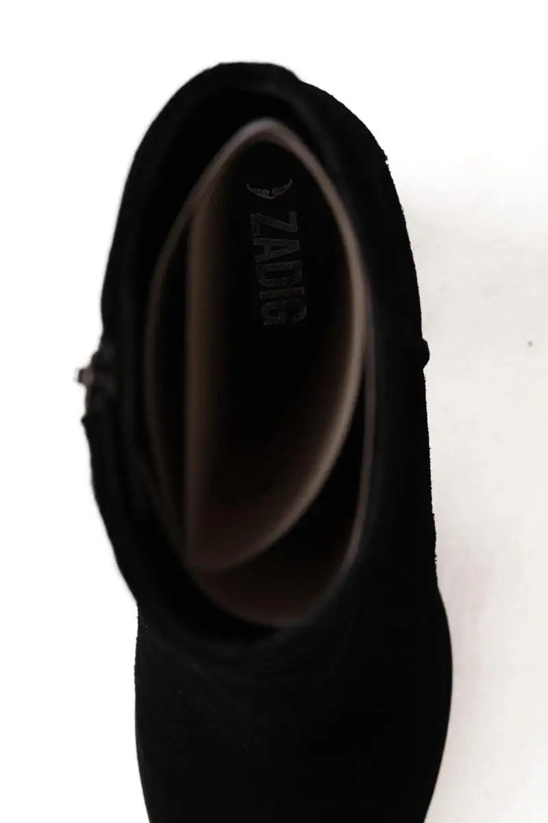 Boots Zadig & Voltaire Molly Noir en Daim