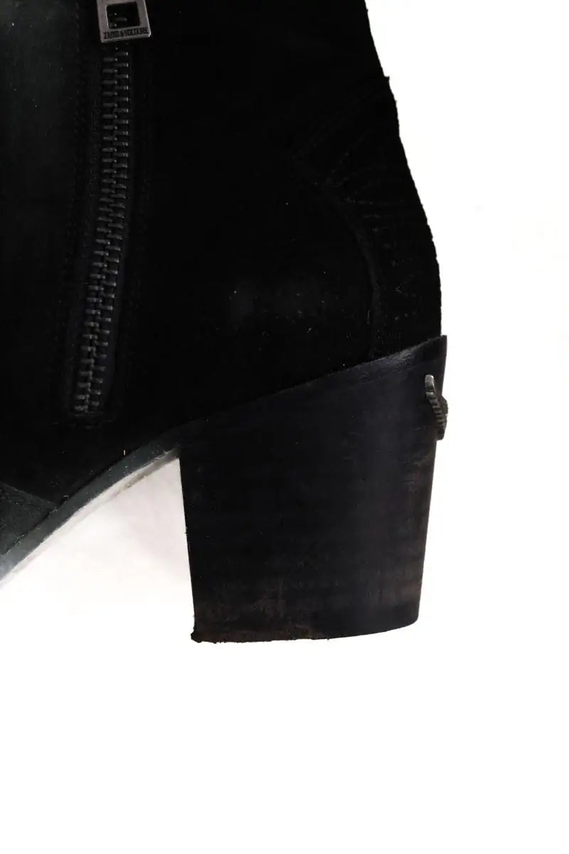 Boots Zadig & Voltaire Molly Noir en Daim
