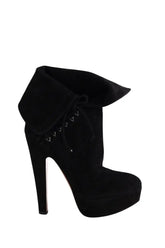 Bottes Alaïa Noir en Daim, taille 38 - Seconde Main