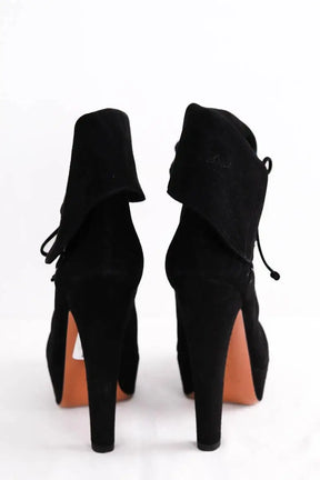 Bottes Alaïa Noir en Daim