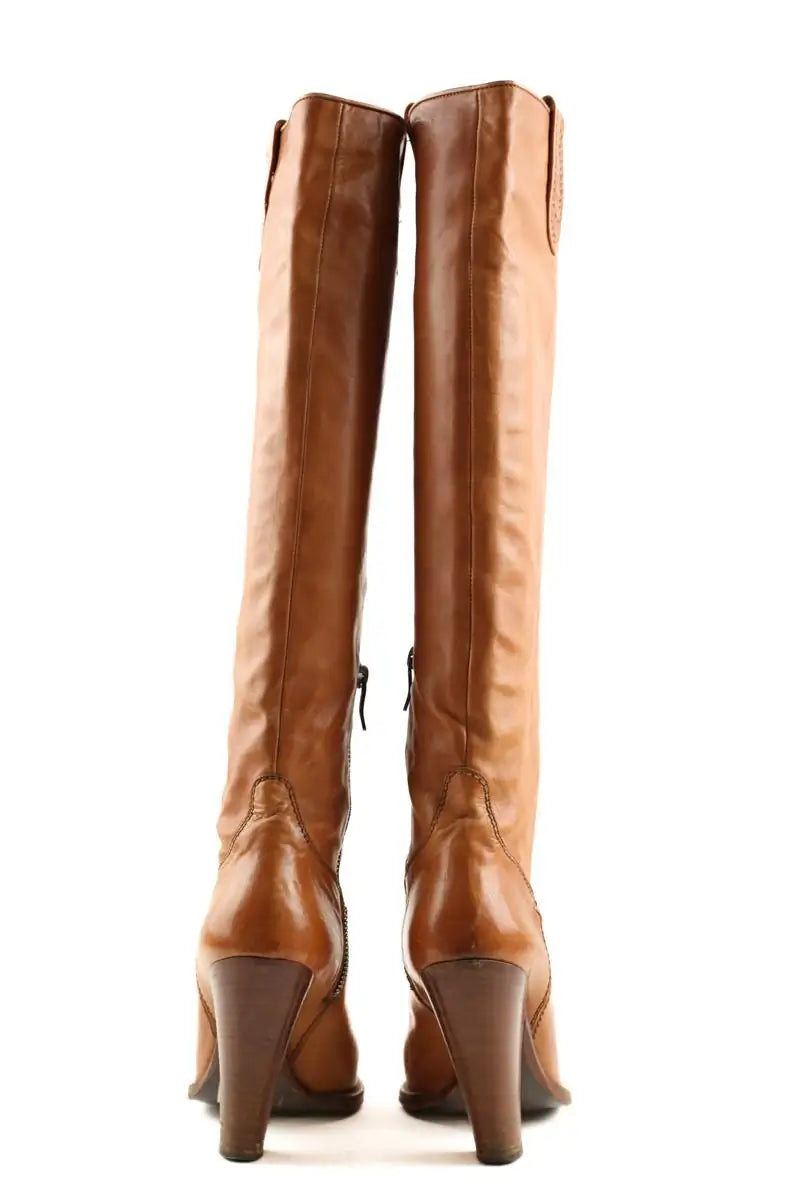 Bottes Barbara Bui Camel en Cuir