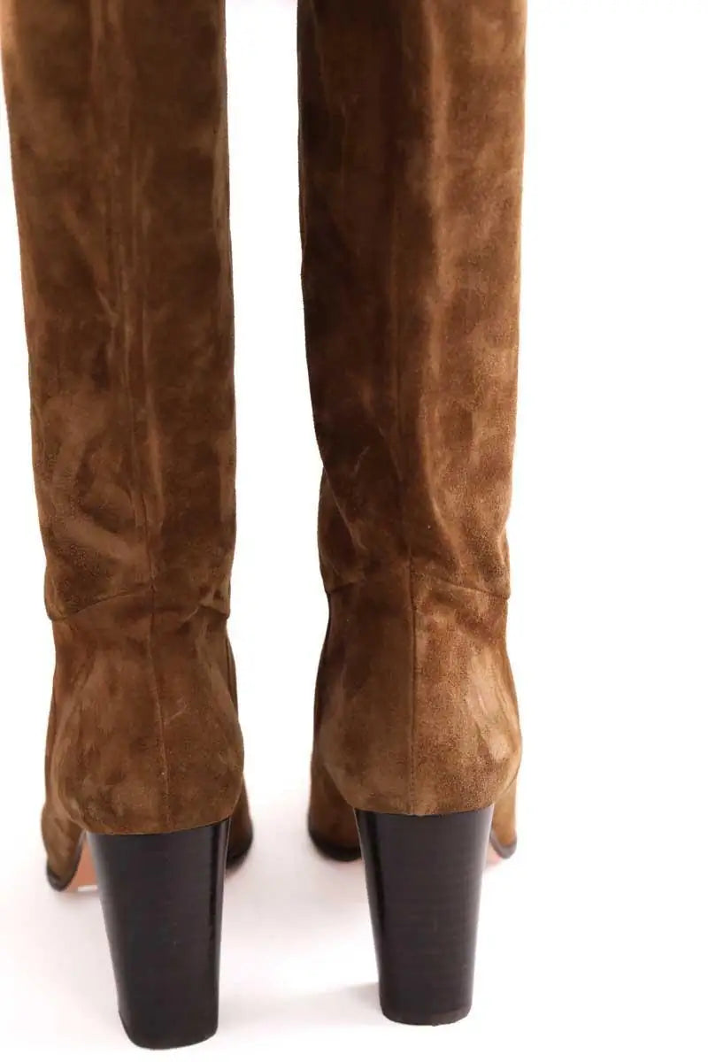 Bottes Ba&Sh Camel en Daim