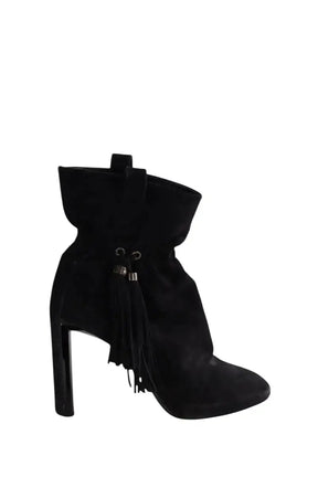 Bottes Celine Noir en Daim, taille 39 - Seconde Main