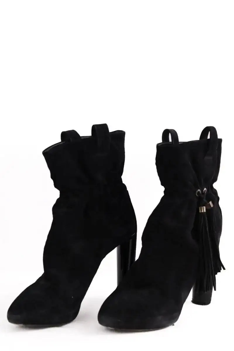 Bottes Celine Noir en Daim