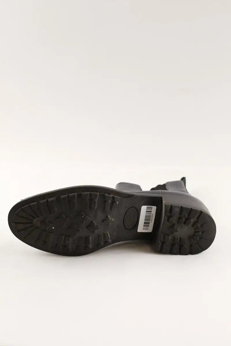 Bottes Chanel Gris en Cuir