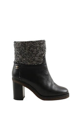Bottes Chanel Noir en Cuir, taille 37 - Seconde Main
