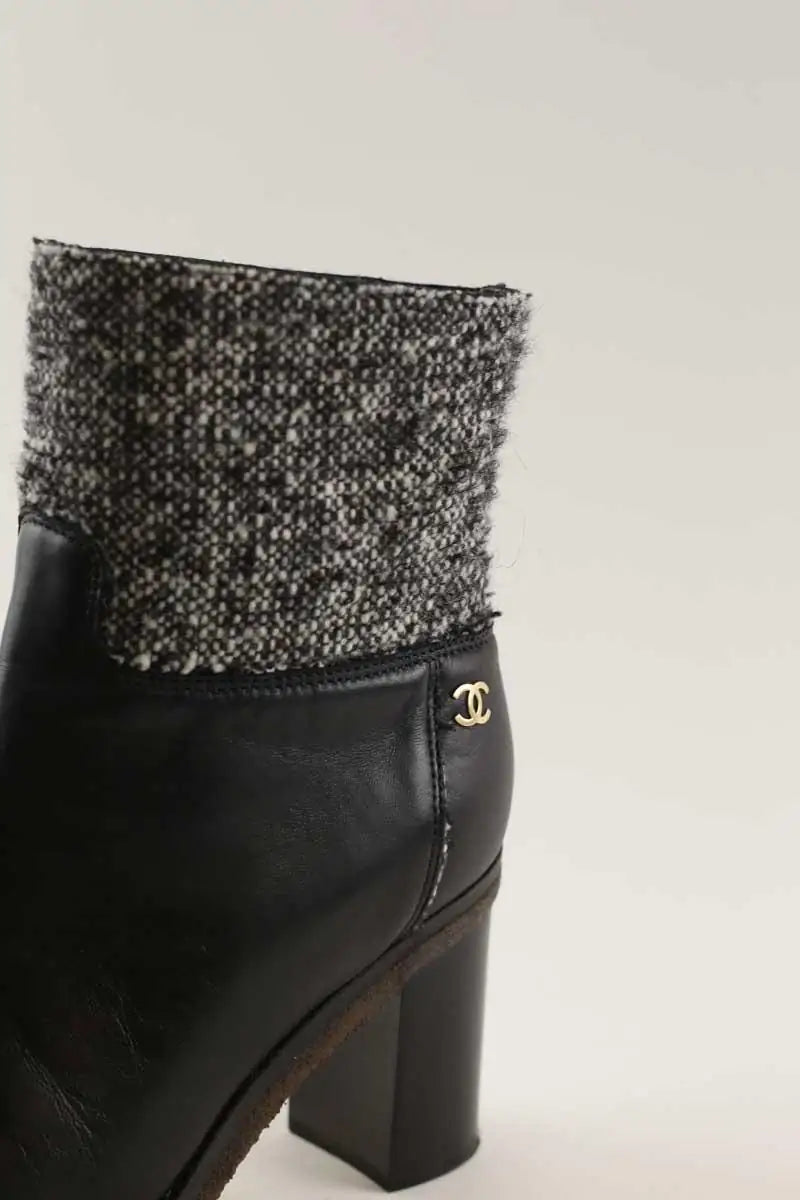 Bottes Chanel Noir en Cuir