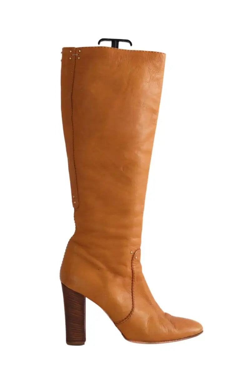 Bottes Chloé Beige en Cuir, taille 40 - Seconde Main