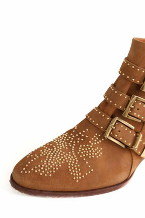 Bottes Chloé Camel en Daim