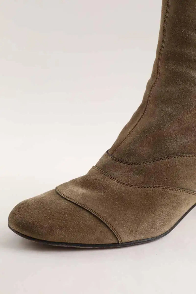 Bottes Chloé Gris en Daim