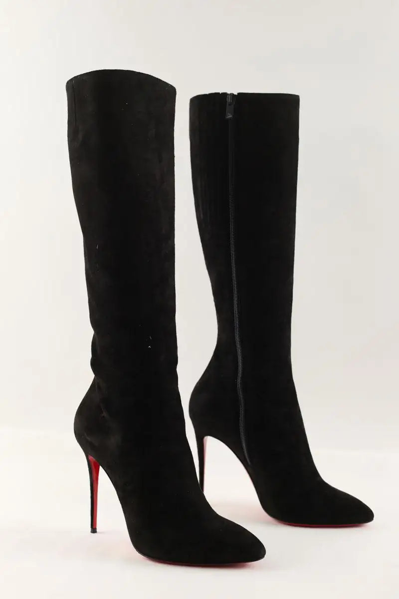 Bottes Christian Louboutin Eloise Noir en Daim