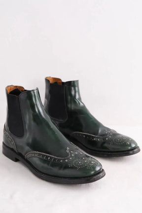 Bottes Church's Vert en Cuir