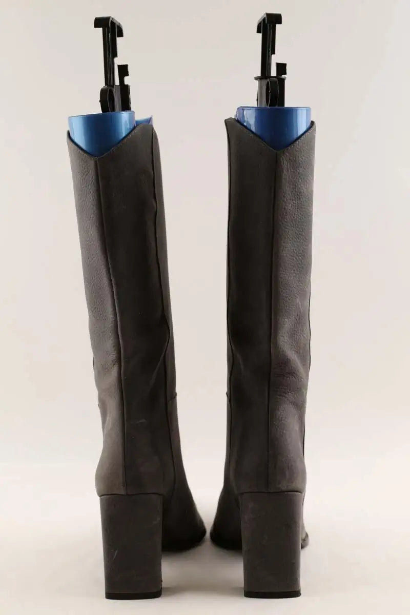 Bottes Coperni Bottes cowboy bridge Gris en Cuir