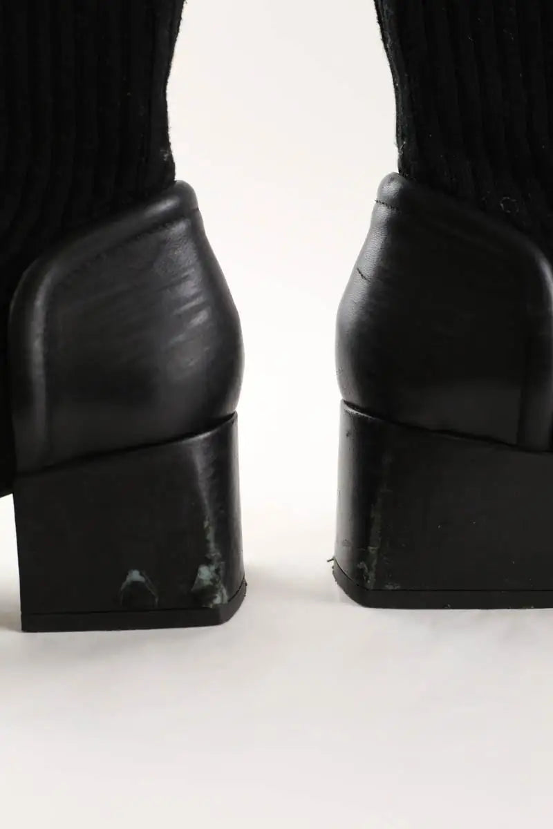 Bottes Courrèges Noir en Cuir