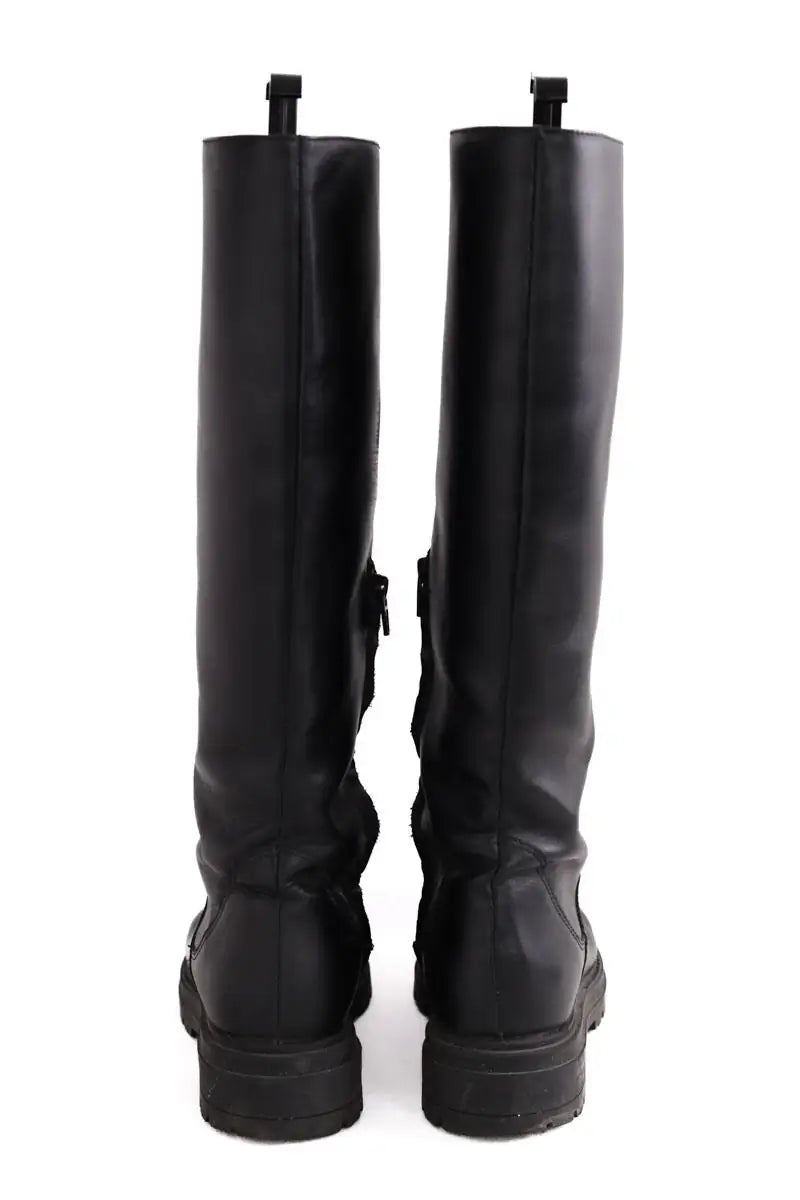 Bottes de motard Balzac Noir en Cuir