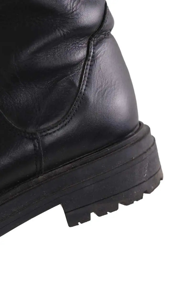 Bottes de motard Balzac Noir en Cuir