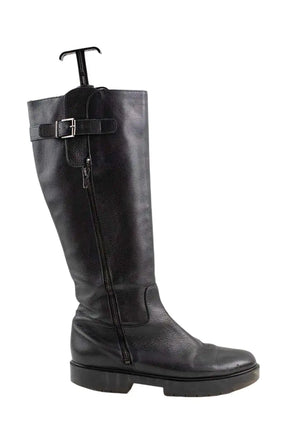 Bottes de motard Robert Clergerie Noir en Cuir, taille 38 - Seconde Main