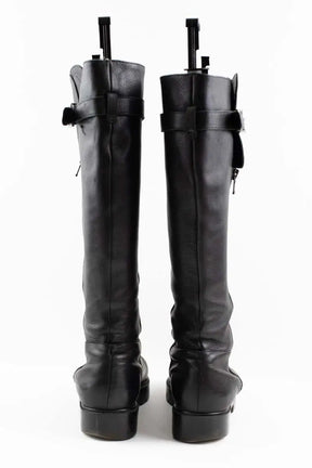 Bottes de motard Robert Clergerie Noir en Cuir