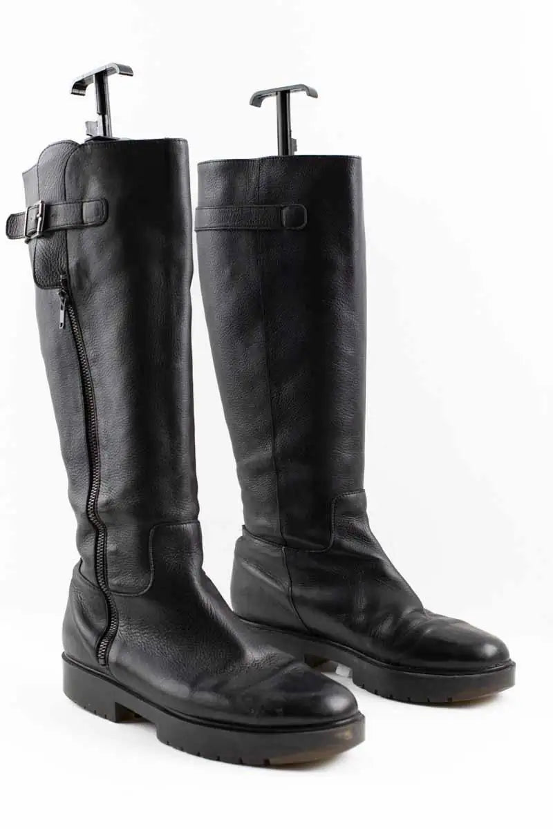 Bottes de motard Robert Clergerie Noir en Cuir