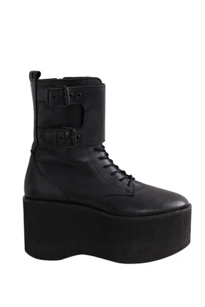 Bottes de motard The Kooples Noir en Cuir, taille 38 - Seconde Main