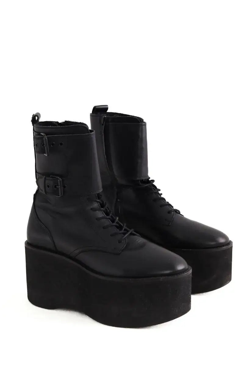 Bottes de motard The Kooples Noir en Cuir