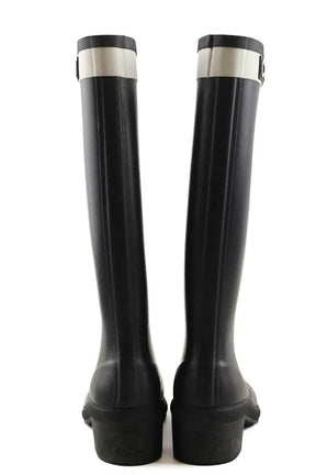 Bottes de pluie Chanel Noir en Tissu