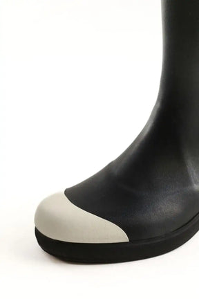 Bottes de pluie Chanel Noir en Tissu