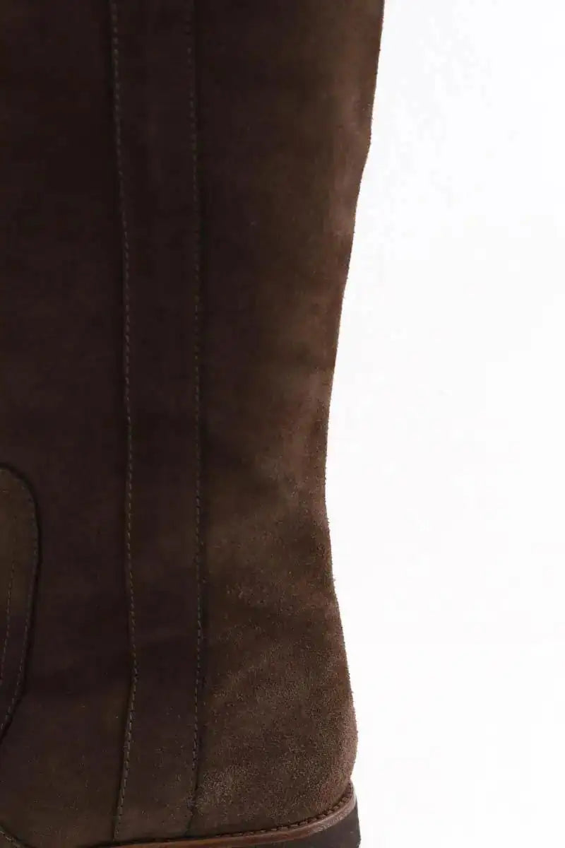 Bottes d'équitation Laurence Bras Marron en Cuir