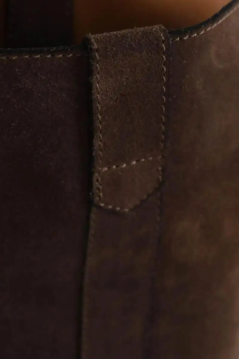 Bottes d'équitation Laurence Bras Marron en Cuir