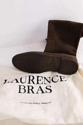 Bottes d'équitation Laurence Bras Marron en Cuir