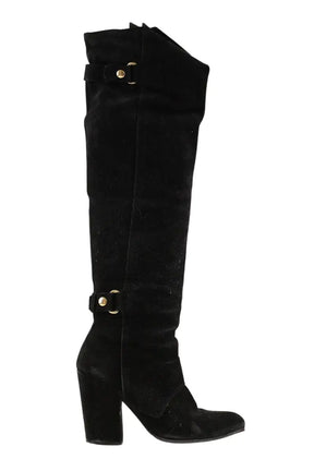 Bottes d'équitation Paul & Joe Noir en Daim, taille 39 - Seconde Main