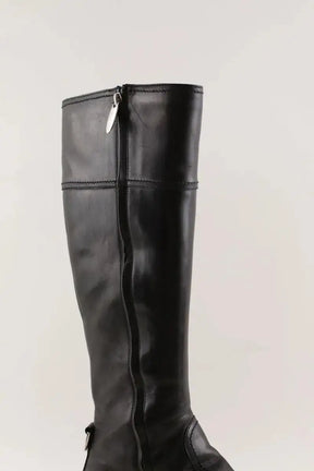 Bottes d'équitation Sergio Rossi Noir en Cuir