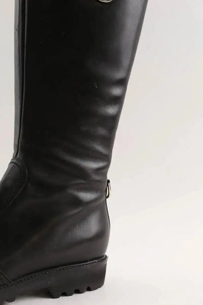 Bottes d'équitation Sergio Rossi Noir en Cuir