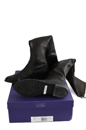 Bottes d'équitation Stuart Weitzman Noir en Cuir