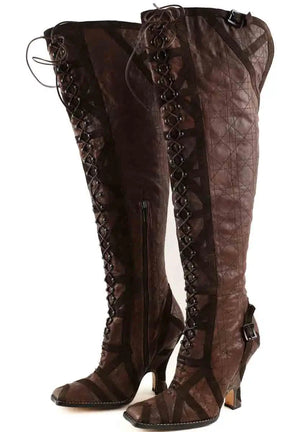Bottes Dior Marron en Cuir