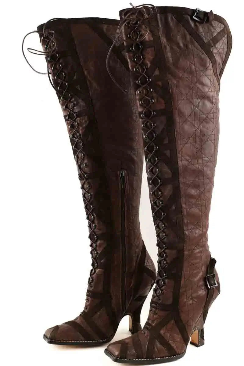 Bottes Dior Marron en Cuir