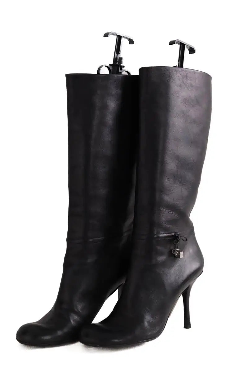 Bottes Dior Noir en Cuir