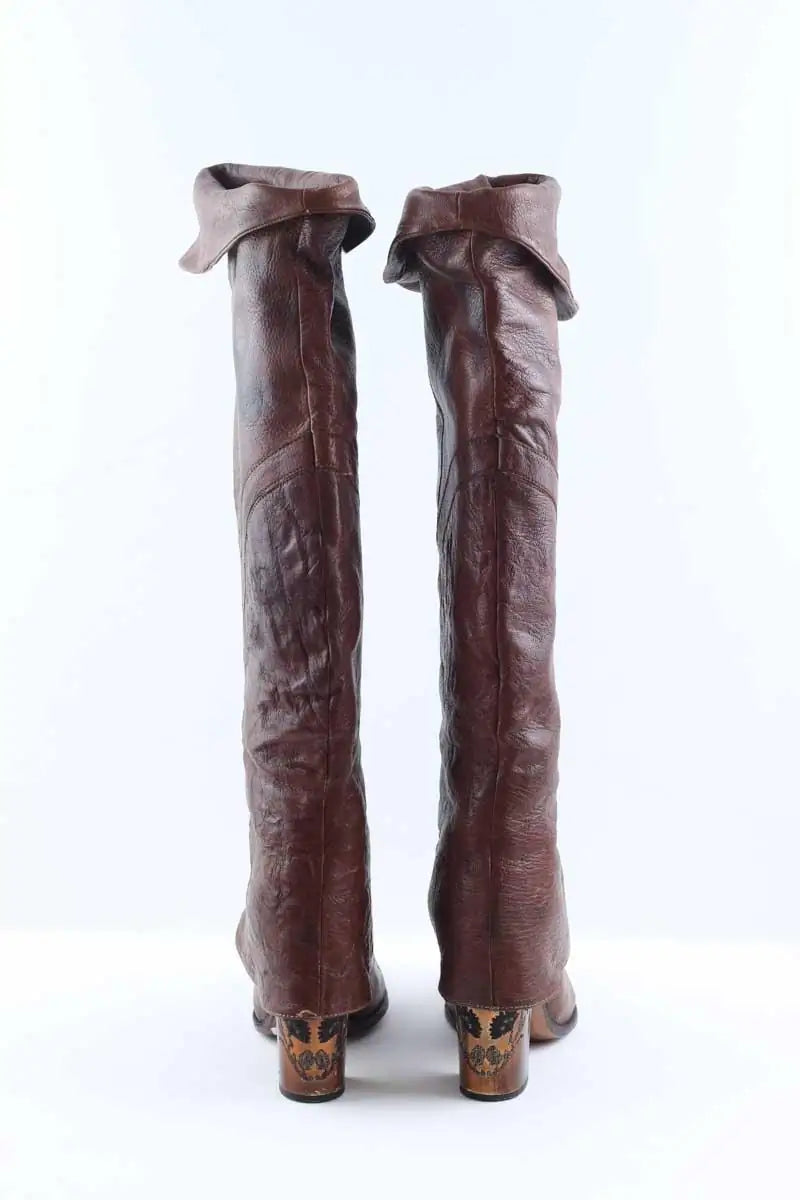 Bottes El Vaquero Marron en Cuir