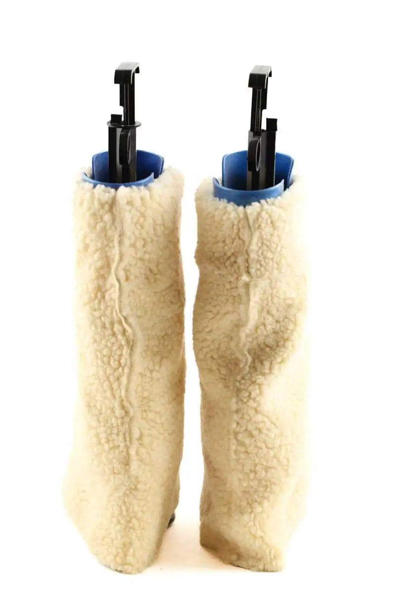 Bottes fourées Ralph Lauren Beige en Fausse fourrure
