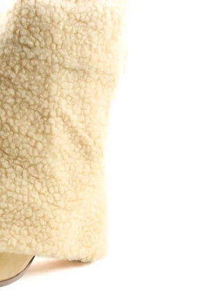 Bottes fourées Ralph Lauren Beige en Fausse fourrure