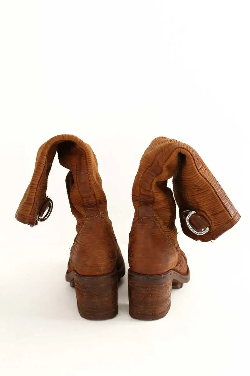 Bottes Free Lance Camel en Cuir