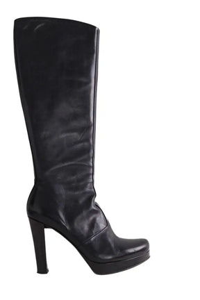 Bottes Free Lance Noir en Cuir, taille 36 - Seconde Main