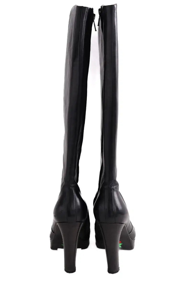 Bottes Free Lance Noir en Cuir
